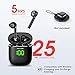 Wireless Earbuds, Fricon N6 Bluetooth Earbuds Touch Control Bluetooth Headphones True Wireless Earbuds Bluetooth Earphones with Charging Case in-Ear Headphones Built in Mic Headset (Black&Silver)