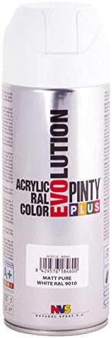 Fast Dry - Acrylic Spray Paint Pintyplus EVOLUTION - Matt Pure White
