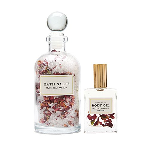 Mullein &amp; Sparrow Organic Rose Gift Set - Vegan, Natural, Detoxifying