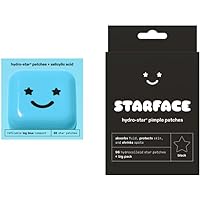 【セット】　STARFACE hydro-star 水色　ケース、パッチ 32枚 Starface Hydro-Star Salicylic Acid Patches + Big Blue