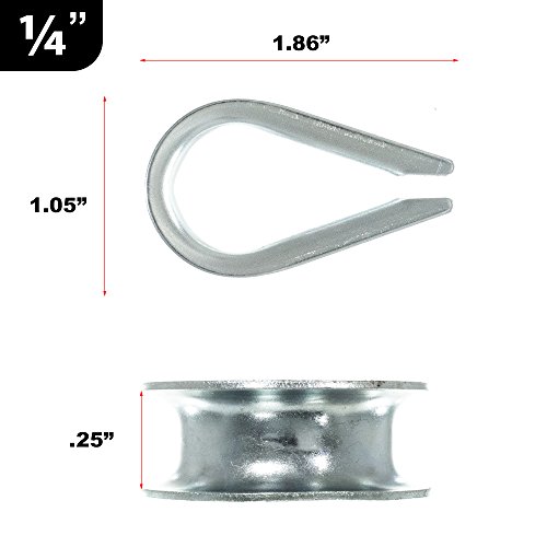 Golberg Wire Rope Thimbles - Zinc Plated - Multiple Sizes Available