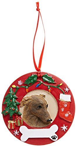 E&S Pets Greyhound Brindle Christmas Ornament