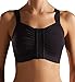 CAREFIX Mary Front Close Post-Op Bra - Comfortable Compression Bra - Mastectomy and Lumpectomy, Black, XX-Large