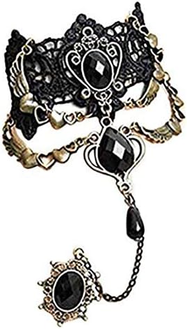 1pcs Handmade Retro Black Lace Vampire Slaves Bracelet Gothic Elegant Style Punk Gift for Women Girl by TheBigThumb