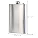 Hip Flask with Funnel 10oz Stainless Steel Classic Silver Vodka Whisky Hip Flask