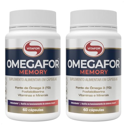 Kit 2 Omegafor Memory Vitafor 60 Cápsulas