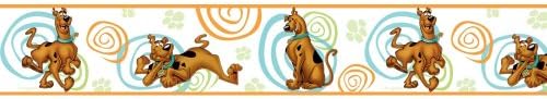 Scooby Doo Swirls Set of 4 Self-Stick Wall Borders