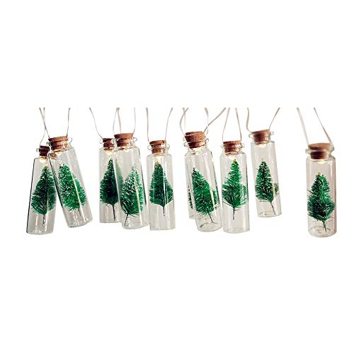 1M Battery Christmas Tree Mason Jar String Fairy Lights Glass Bottle Garland
