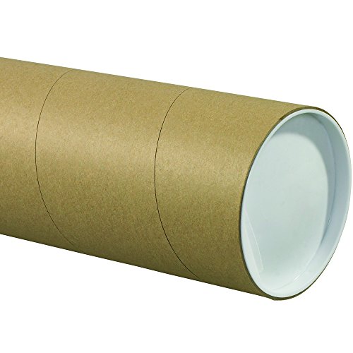 Box USA BP5030KHD Jumbo Mailing Tubes, 5" x 30", Kraft (Pack of 15)