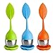 Loose Leaf Tea Infuser - the Tea Strainer for Tea Pot, Mug - Filter for Steeping Loose Tea Steeper - for Bottle, the Teapot, Tea Cups, Fennel Tea, Rooibos tea, Herbal Tea 3 Set - Green/Blue/Orange