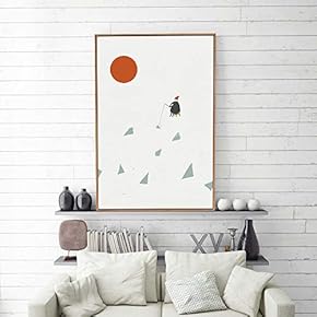 Framed Home Artwork Abstract Simple Style for Living Room Bedroom