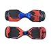 Silicone Case for T1 SWAGTRON Electric Self Balancing Scooter Full-Body Scratch Protector Cover Skin for T1 Hover Board (Scooter not included) (RD/BK)