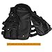 PELLOR Outdoor Kids/Children Nylon Tactical Vest Security Guard Waistcoat CS Field Combat Training Protective Vest (Black, Length: 50cm)