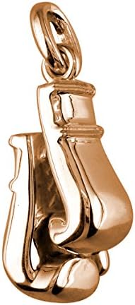 SZIRO Large Boxing Gloves Charm, 1.25 Inches # 4899 in 18K Rose (Pink) Gold