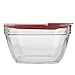 Rubbermaid Easy Find Lids Glass Food Storage Container, 11.5 Cup, Racer Red