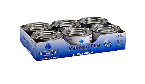 Amazon Com Fancyheat Methanol Blue Chafing Fuel 6 Pack Tray Home Kitchen