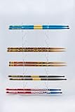GBA Drumstick Display - Acrylic Collector Drumstick Rack - 10 Sets - For Displaying Hard Rock Cafe and Collector Drumsticks