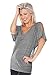 Kavio! Women Snow Jersey V Neck Raglan Dolman Sleeve W. Shoulder Slits