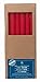 Hosley's Set of 12, 10 Inches High Red Unscented Taper Candles