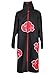 DAZCOS US Size Unisex Akatsuki Cloak Robe Cosplay Costume Embroidery Edition (Men S)