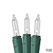 Clear Miniature Christmas Lights Set of 50 - Mini String Lighting