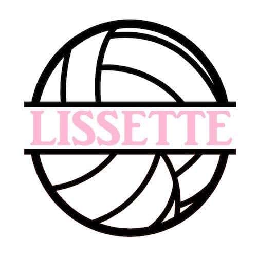 Personalized Volleyball Name Decal DieCut Sticker for Yeti
