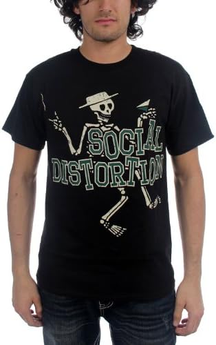 Social Distortion - Mens Letterman T-Shirt In Black