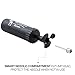 The Friendly Swede Ball Pump for Sports Balls — Hand Air Pump Including Needles and Nozzles; Suitable for Basketball, Soccer, Volleyball; Built-in Needle Storage & Flexible Hose - Black 3-Pack