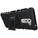 Honor 6X Case, OEAGO Huawei Honor 6X Case [Shockproof] [Impact Protection] Tough Rugged Dual Layer Protective Case with Kickstand for Huawei Honor 6X - Black