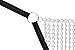 BODYZONE UN016B-BK Crotchless Chain Thong, Vertical Chain Front, Black