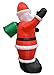 Impact Canopy Inflatable Outdoor Christmas Decoration, Lighted Santa with Gift Bag, 8 Feet Tall