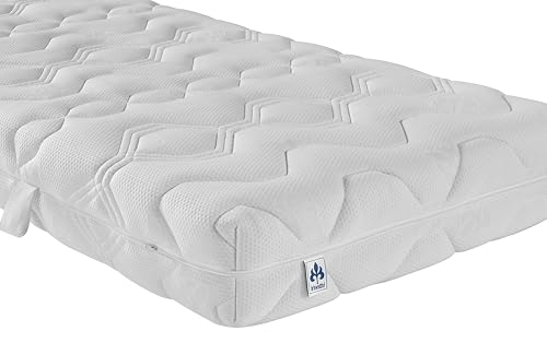Irisette Badenia Materasso comfort in schiuma a freddo a 7 zone, grado di rigidità H3, 160 x 200 cm, bianco