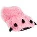 Funziez! Fuzzy Bear Feet Slippers Womens & Mens, Funny Indoor House Shoes, Animal Stocking Stuffer, Gift Holiday Christmas Hanukkah - Medium - Pink