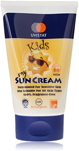 Uvistat Kids My Sun Cream Spf 50 High For Sensitive Skin Fragrance Free 125ml