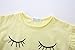 Mud Kingdom Cute Little Girl Outfits Summer Eyes Closed Puppy Size 7/8 White