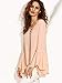 SheIn Women's Crisscross V Neck Bell Sleeve Split Back Blouse - Pink Large