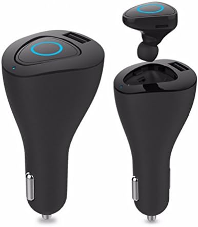 ARTMARK Bluetooth Earbuds,Car Charger,V4.1 Bluetooth Headphones with USB Car Charger , Charger Adapter with Mini Wireless Headset Hands-free Stereo Earphone with Microphone (Black)