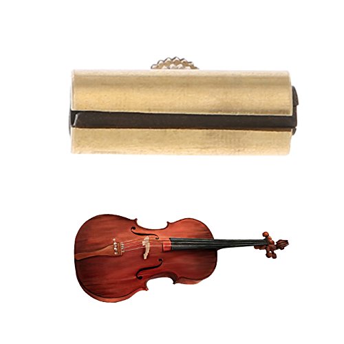 ALLCACA Cello Wolf Tone Eliminator Brass Cello Wolf Tone Mute Adjustable Instrument Wolf Tone Suppressor, Gold - Thumbnail 5