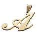 Besteel Womens  Stainless Steel Alphabet Initial Letters Pendant Necklace From A-Z