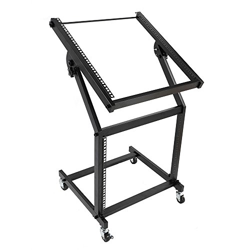 Buy Rack Rolling Stand and Adjustable Top Mixer Platform 19U, Holder