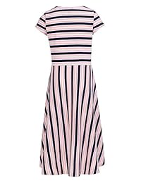 Tommy Hilfiger Vestido de rayas para niñas grandes