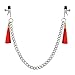 Nipple clamp Nipple clit Clamps Twin Clamps with Fluffy Tassel Body Decoration (Twin clamp)
