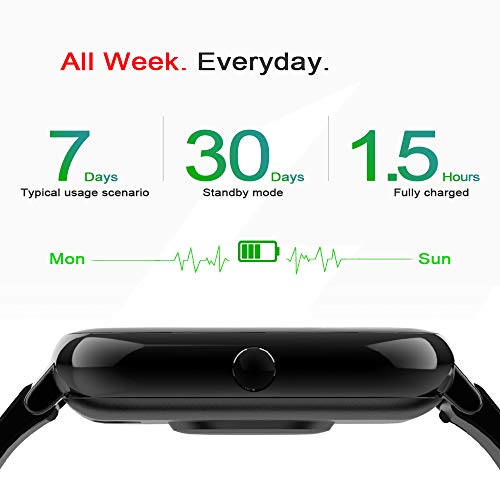 Smart Watch, Fitness Tracker Touch Screen Watch Heart Rate Monitor Blood Pressure and Sleep Monitor Waterproof Smartwatchs Compatible with iOS Andorid Digital Smartwatch for Women Men