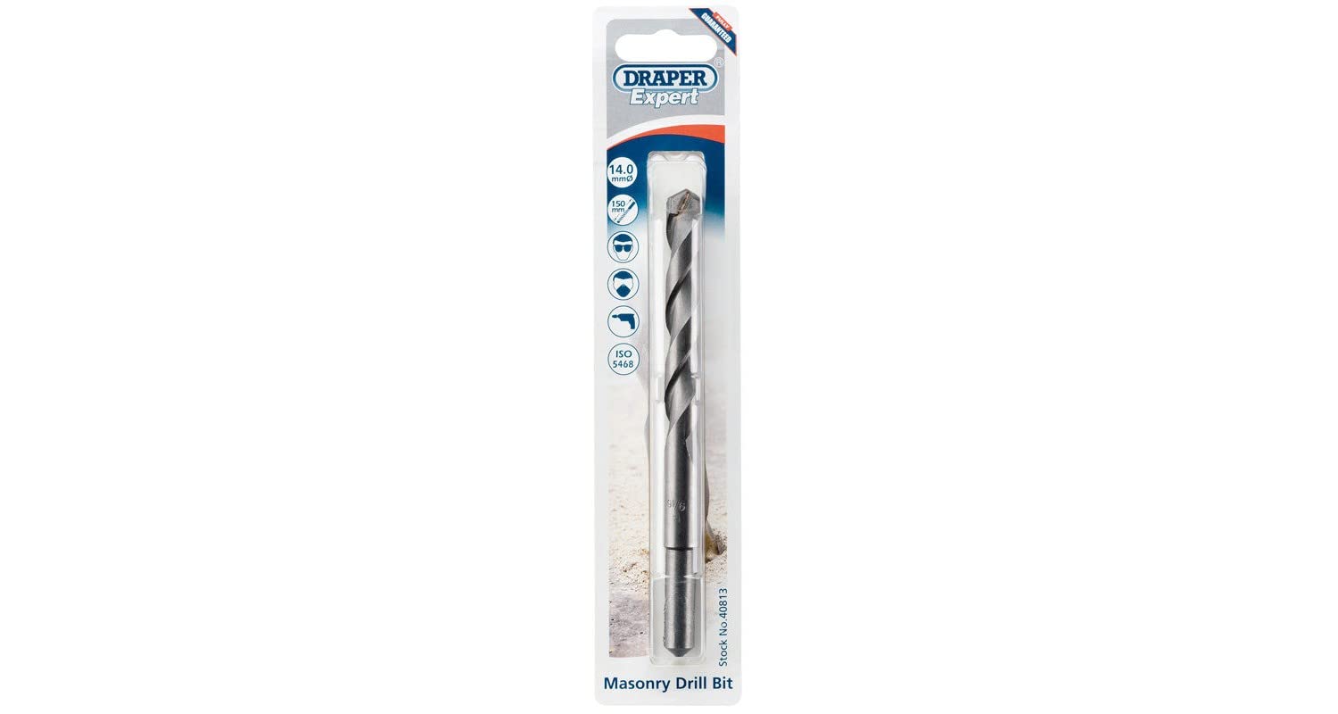 Draper MD12PB Expert Masonry Drill Bit, Blue, 14 x 150 mm