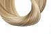 Vario Clip in Hair Extensions Human Hair Double Weft Brazilian Hair 18 Inch Mixed Bleach Blonde 7pcs 70g Set Silky Straight 100% Real Remy Human Hair Extensions Balayage Hair