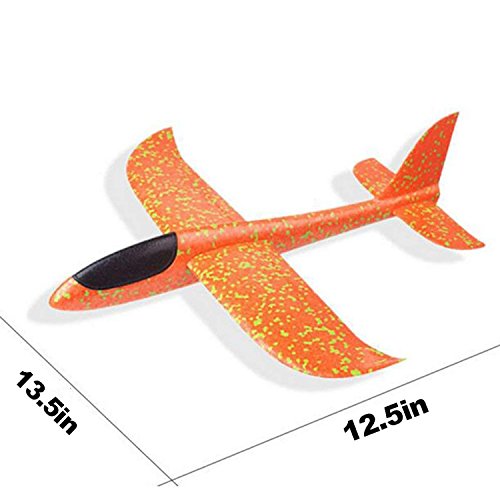 LOFEE Throwing Foam Airplane Toys for Boys,Glider Plane for Kids, Birthday Gift Flying Gliders, Foam Airplane for Boys & Girls