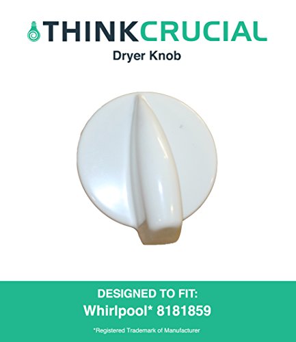 Think Crucial Replacement Dryer Knob, Fits Whirlpool, Compatible with Part 8181859