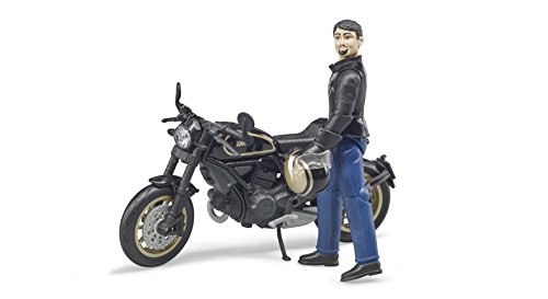 Bruder 63050 - Scrambler Ducati Cafe Racer mit Fahrer – Bild 3