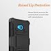 Lumia 640 Case, Microsoft Lumia 640 Circle(TM) Combo Rugged Shell Cover Holster with Built-in Kickstand and Holster Locking Belt Clip Black + Circle(TM) Stylus Touch Screen Pen