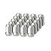 DPAccessories LCB3B8HC-CH04020 Chrome 14x1.5 Closed End Bulge Acorn Lug Nuts for Aftermarket Wheels 19mm x 20 Wheel Lug Nut
